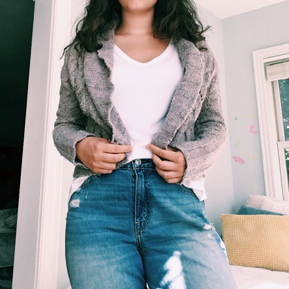 Oatmeal free people sweater
